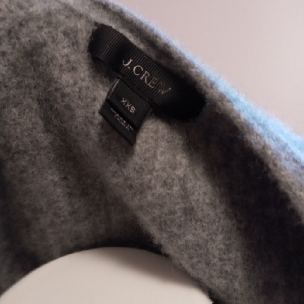 J. Crew gray wool-like long sleeve cardigan - Picture 3 of 4
